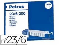 Agrafes 23/6 - Petrus cobreados (1000Un)