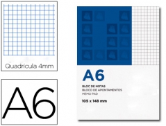 Ambar Basic Bloco Apontamentos A6 Quadriculado 80 Fls 60grs (Un)