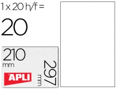 Etiquetas Apli 1224 (70mmx37mm) Laser Transp (20FLS/480Etiq)