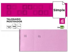 Bloco Rifas 60mmX145mm Rosa (Un)