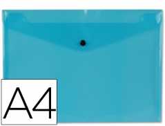 Bolsa Porta Documentos Azul A4 c/ Mola (Un)