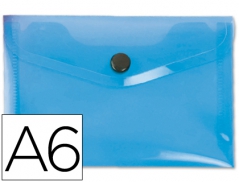 Bolsa Porta Documentos Azul A6 c/ Mola (Un) $5