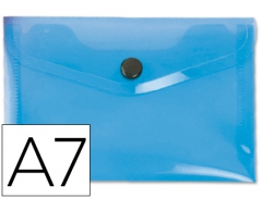 Bolsa Porta Documentos Azul A7 c/ Mola (Un)$9