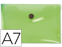 Bolsa Porta Documentos Verde A7 c/ Mola (Un)$12