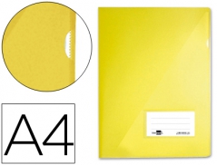 Pasta A4 Plastico Amarelo Transp Bolsa e Visor Identif #90