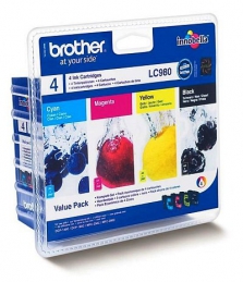Brother LC980VALBP Pack Tinteiros BK/C/MY DCP145C