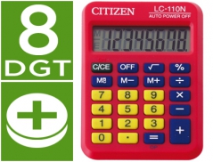 Calculadora Citizen Vermelho C-110 8 Digitos (Un)