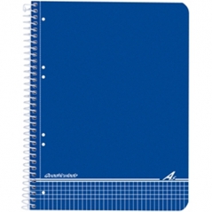 Caderno Espiral A5 Quadriculado Capa Azul 80Fls 70gr (Un)