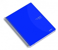 Caderno Espiral  A5 Liso Capa Azul 80fls 70grs (AMBAR)