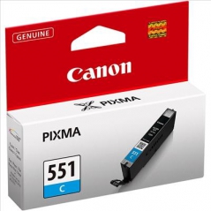 Canon CLI551C Tinteiro Azul Pixma MG6350/MG5450/IP7250
