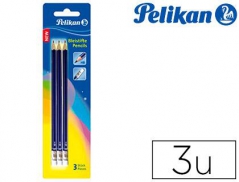 Lapis Grafite PELIKAN C/ Borracha HB  (3Un)