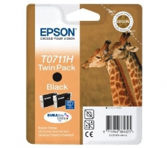 Epson C13T07114H20 (T0711H) Tinteiro Preto Pack 2 Tinteiros