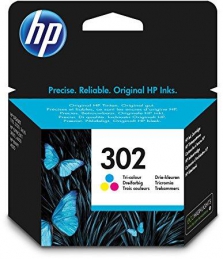 HP F6U65A (Nº302) Tinteiro Cores OfficeJet 3800/3830/4650