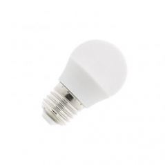 Lampada LED Casquilho Largo Forma Redonda E27 6W 6400K Luz Branco Frio (Un)
