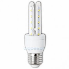 Lampada LED Casquilho Largo Forma 2U E27 6W 6400K Luz Branco Frio (Un)