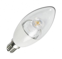 Lâmpada Led Casquilho Fino Forma Oval C37 E14 5W 6400K Luz Fria (Un)