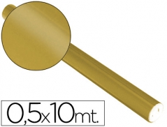 Papel Metalizado 50cmx10mt 65grs Dourado (Un)