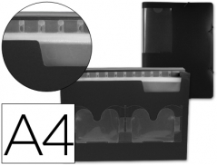 Pasta Classificadora c/Fole Preto Opaco13 Divisorias(Un)#105