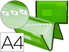 Pasta Classificadora c/Fole Verde Opaco 13Divisorias(Un)#107