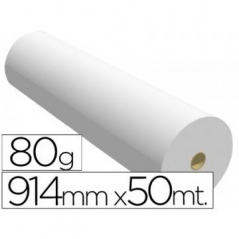 Rolo Papel Plotter 914mmx50mts 80gr Premium (Un)