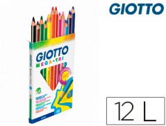 Lapis de Cor Giotto Megatri  cx 12 cores