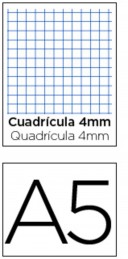 Bloco Apontamentos A5 Quadriculado 100Fls (Un)