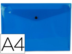 Bolsa Porta Documentos Azul A4 c/ Mola (Un)$