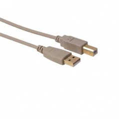 Cabo USB basic 2.0 A/ USB B m/ m contatos dourados 2,5mt (Un)