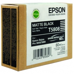 Epson C13T580800 (T5808) Tinteiro P3800/ 3880 Preto Matte