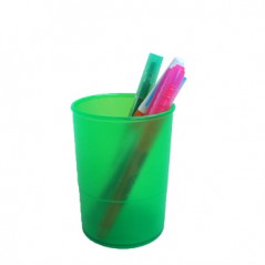 Porta Lapis Plastico Translucido Verde (Un)