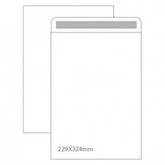 Envelope 229mmx324mm Branco Adesivo Saco (DIN C4)(Cx250)