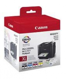 Canon PGI2500XL Tinteiro Pack de 4 cores (BK, C, M, Y) Maxify IB4050 Alta Capac