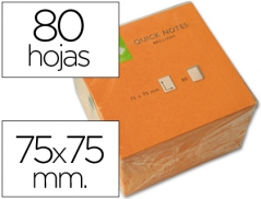 Bloco Notas Adesivo Laranja Fluor (Post-it)76mmx76mm (75Fls)