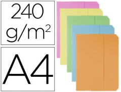 Classificador Cartolina C/Aba Cores Sortidas FastPaper(10Un)