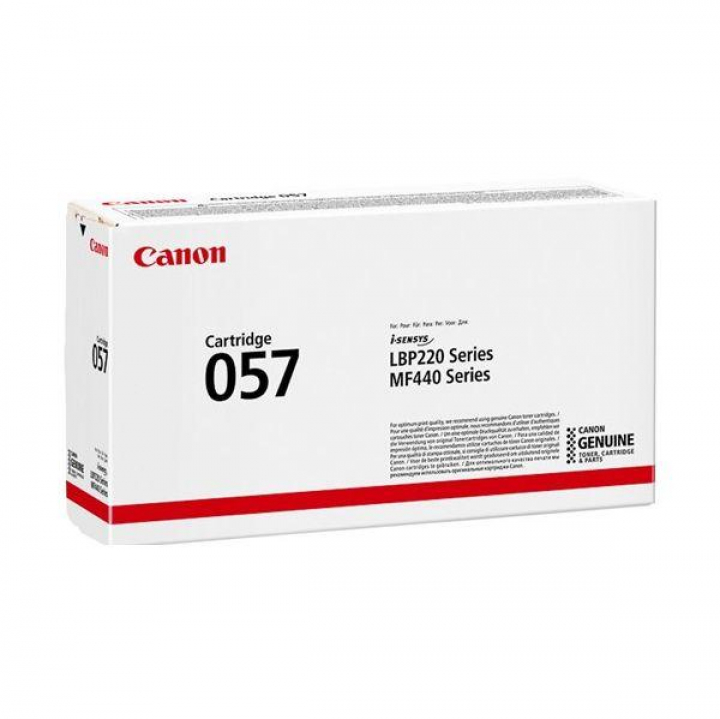 Canon 057 (CAN3009C002) Toner Preto LBP220/LBP223dw/LBP226dw/LBP228/MF440/MF443dw/MF445dw/MF446x/MF449