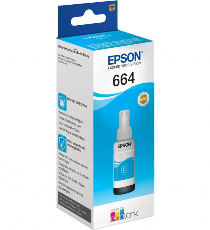 Epson C13T664240 (Nº664) Tinteiro EcoTank Azul L555/L355/ET2500/ET3600/ET4500