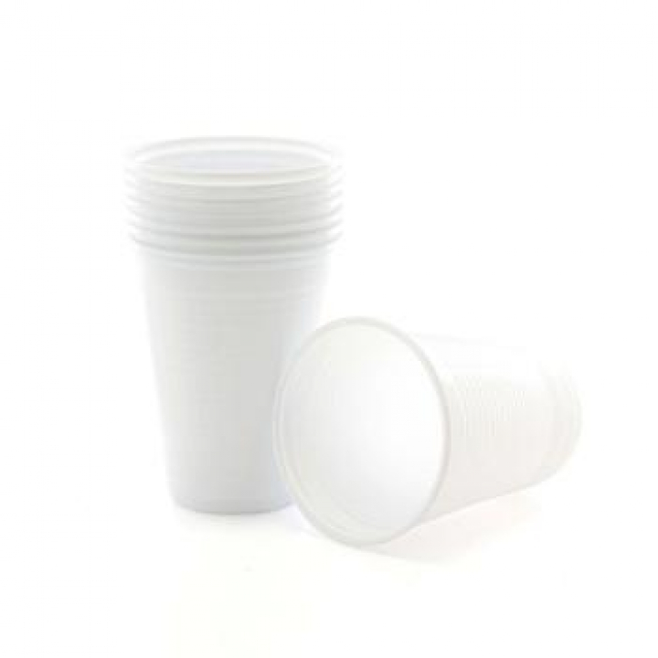 Copos Plástico 200ml Branco (Água/ Chá) Pack 50 (Un)